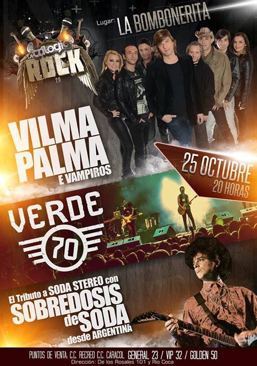 Concierto Vilma Palma e Vampiros y Verde 70 Quito Octubre 2013