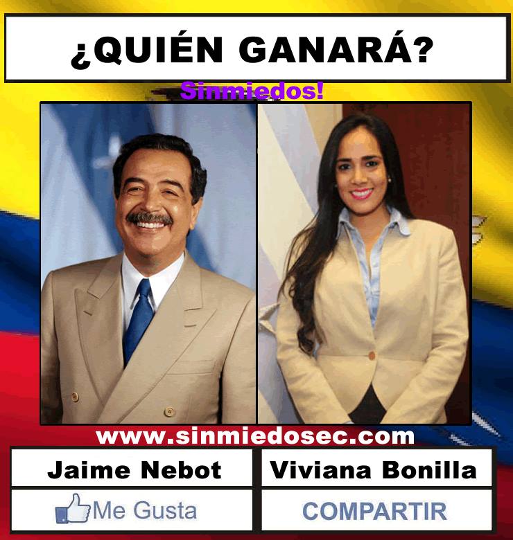 JAIME NEBOT VS VIVIANA BONILLA 2014