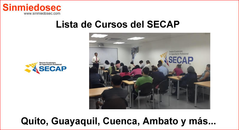 Lista de Cursos del SECAP (Nuevos Cursos)