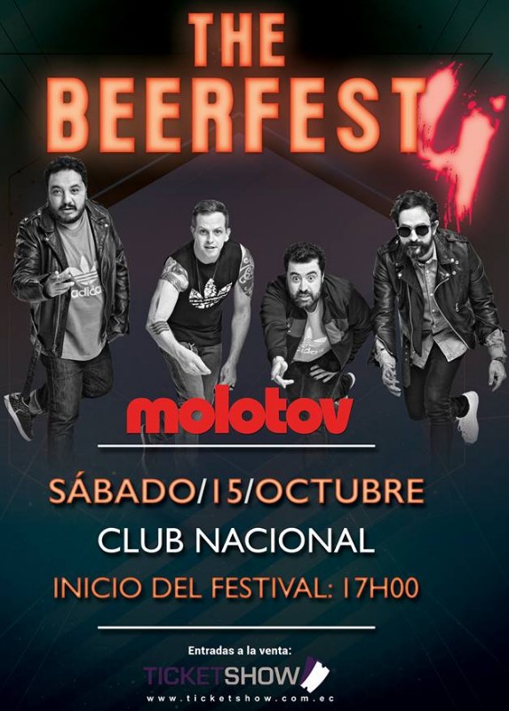 The BeerFest 4 en Guayaquil 2016 (Molotov, Nonpalidece, Cuarteto de Nos)