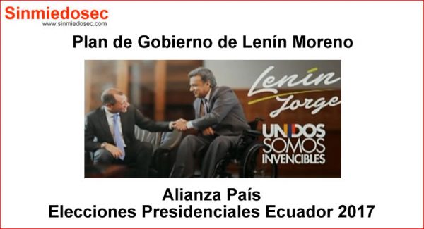 Plan de Gobierno del Candidato Presidencial Lenin Moreno