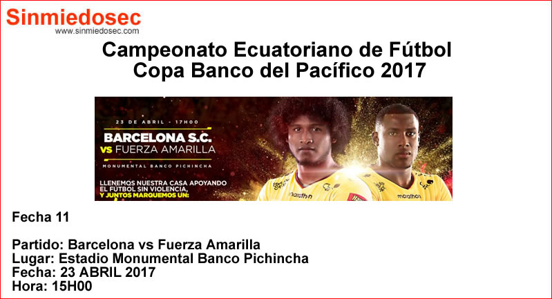 BARCELONA VS FUERZA AMARILLA (23-04-2017)