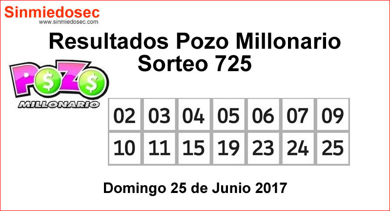 SORTEO 725 POZO MILLONARIO