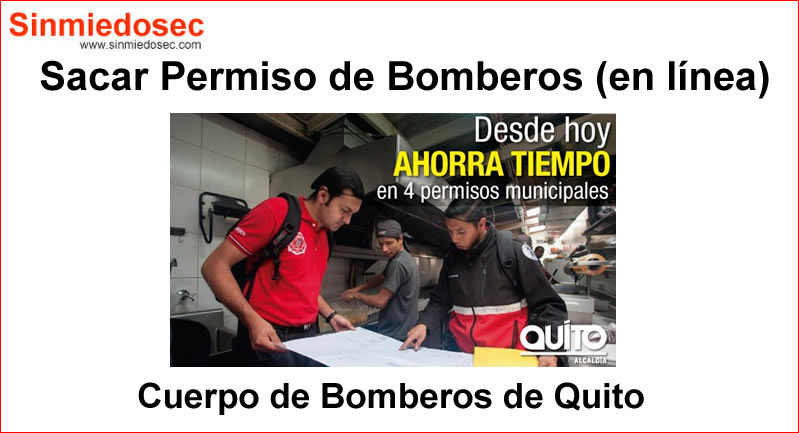 Permisos del Cuerpo de Bomberos (Sacar documento en línea)